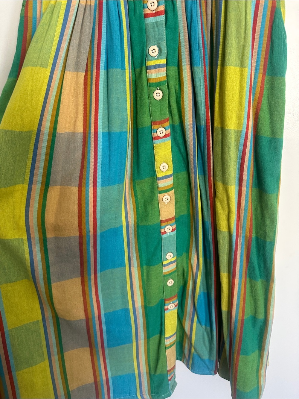 Ace & Jig Dress Green Plaid Size Medium - Picture 4 of 11
